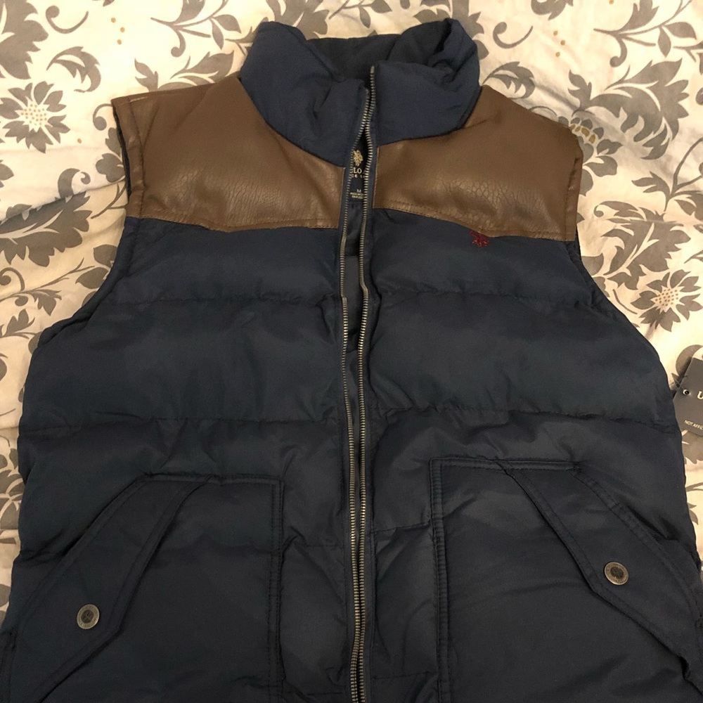 U.S. Polo Assn. puffer vest, Navy Blue, Medium